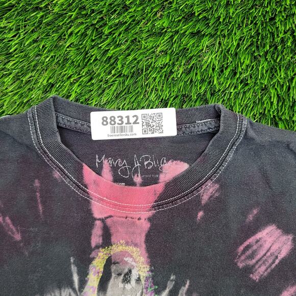 Mary J Blidge Hip-Hop R&B Tie-Dye Shirt Womens Medium 19x24 Faded - Picture 5 of 11